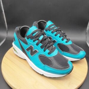 New Balance 498 Teal Black Made in USA Running Shoes Mens 6.5 Womens 8 W498LB